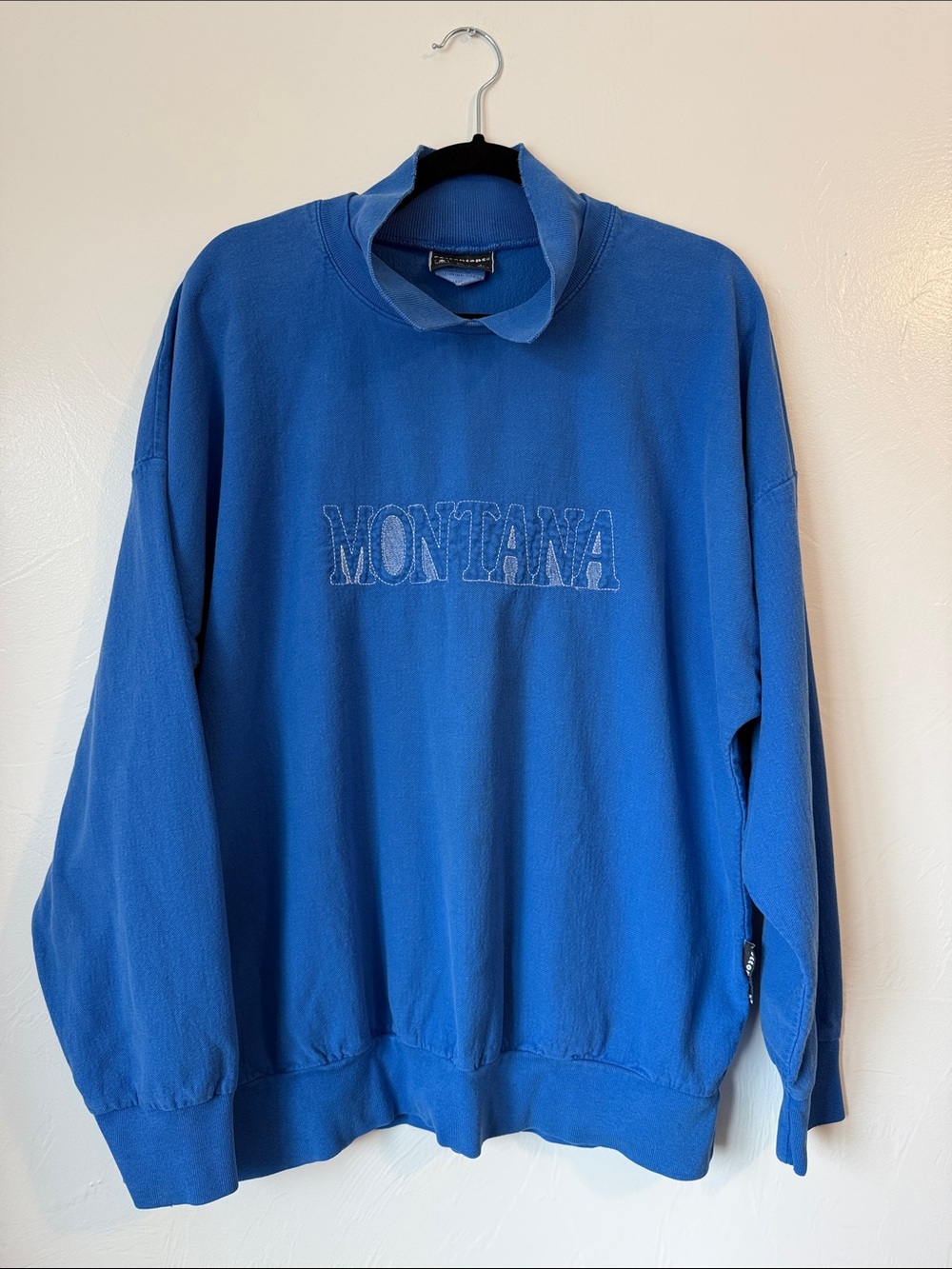 Vintage Cottontops Montana Sweatshirt Grandmacore Large Blue